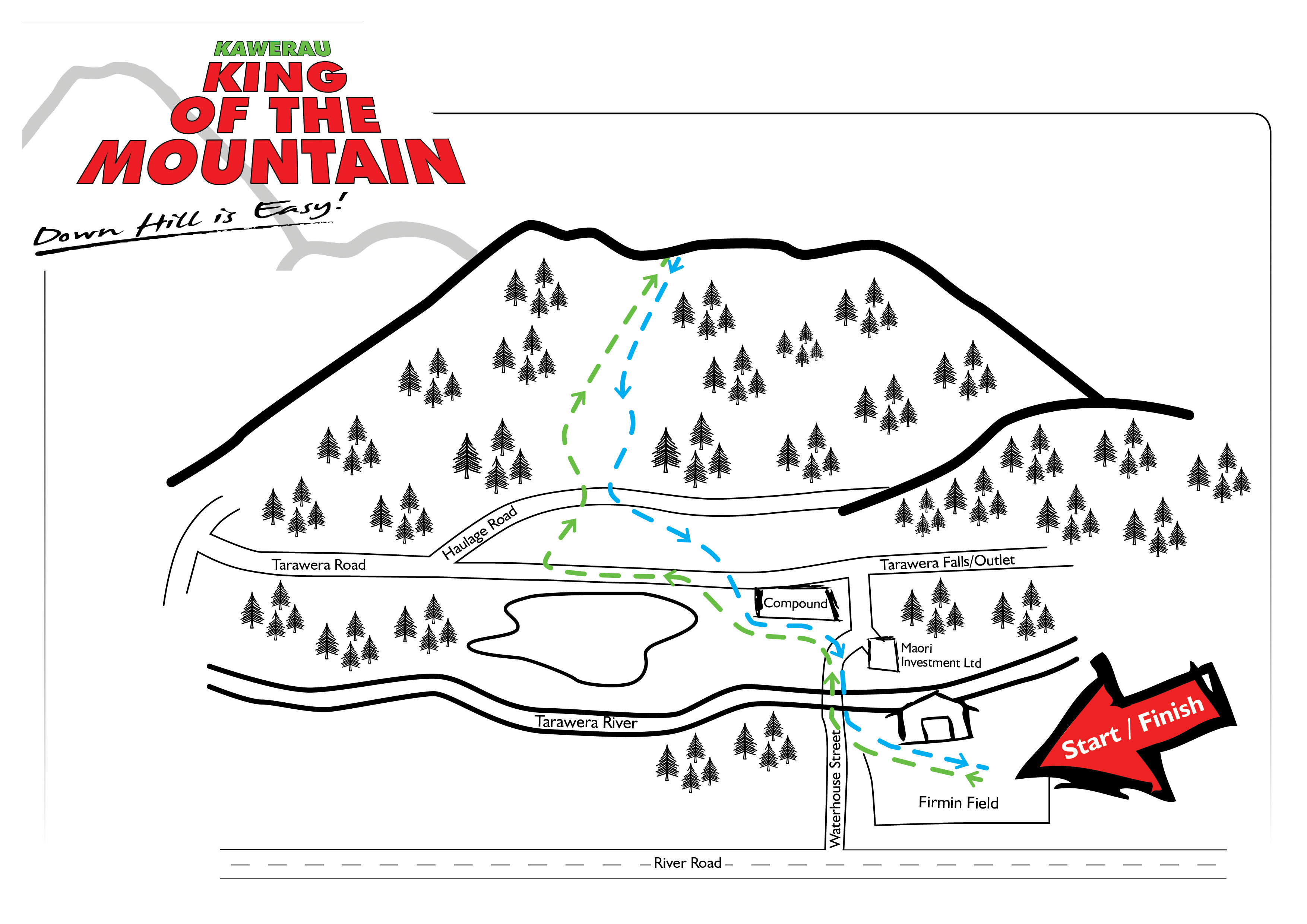 King Of The Mountain Map 65th Kawerau King Of The Mountain